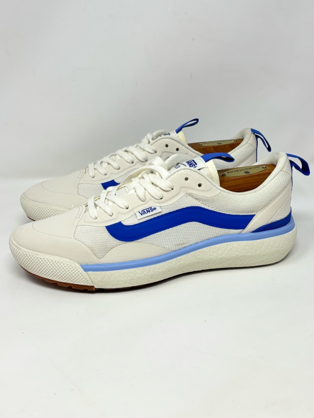 Vans UltraRange EXO Sneakers True Blue Marshmallow White Lace Up Shoes Size 6.5 - Picture 2 of 9